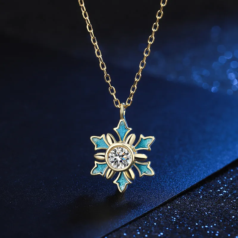 S925 silver rotating necklace with diamond-cut eight hearts eight arrows flower pendant on snake bone chain