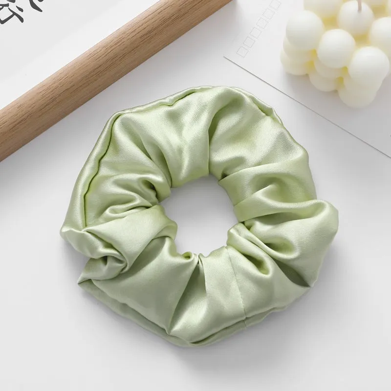 Handcrafted silk hair ring headband 6cm wide in multiple colours including black and navy blue