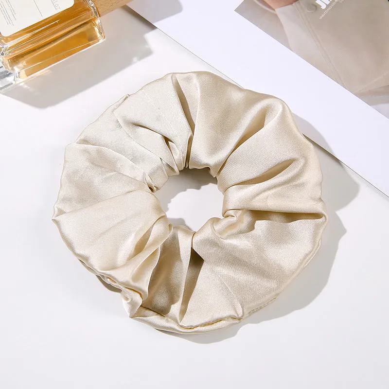 Handcrafted silk hair ring headband 6cm wide in multiple colours including black and navy blue