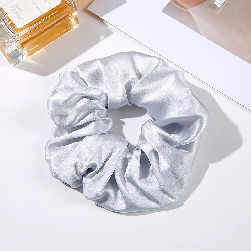 Handcrafted silk hair ring headband 6cm wide in multiple colours including black and navy blue