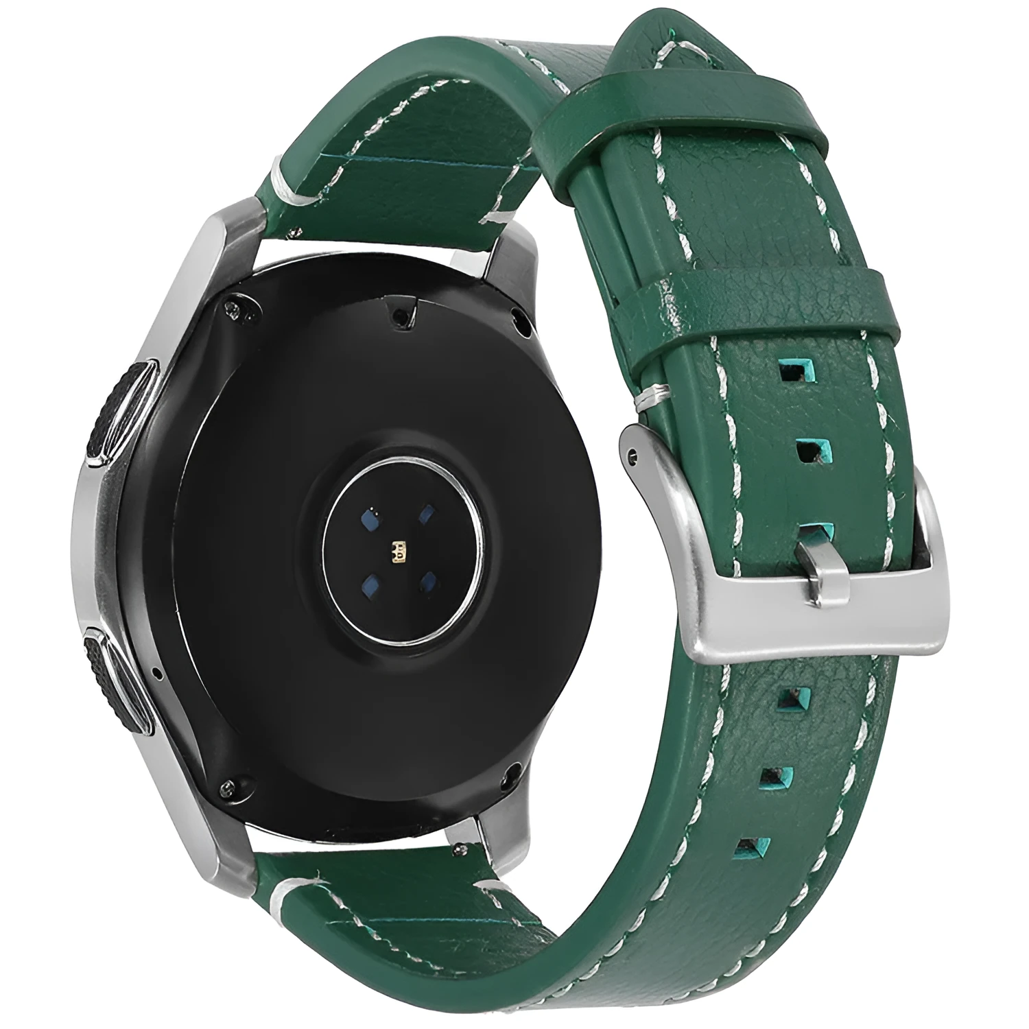 Leather watch strap in double-sided head layer cowhide, available in seven colours and six widths from 18mm to 24mm