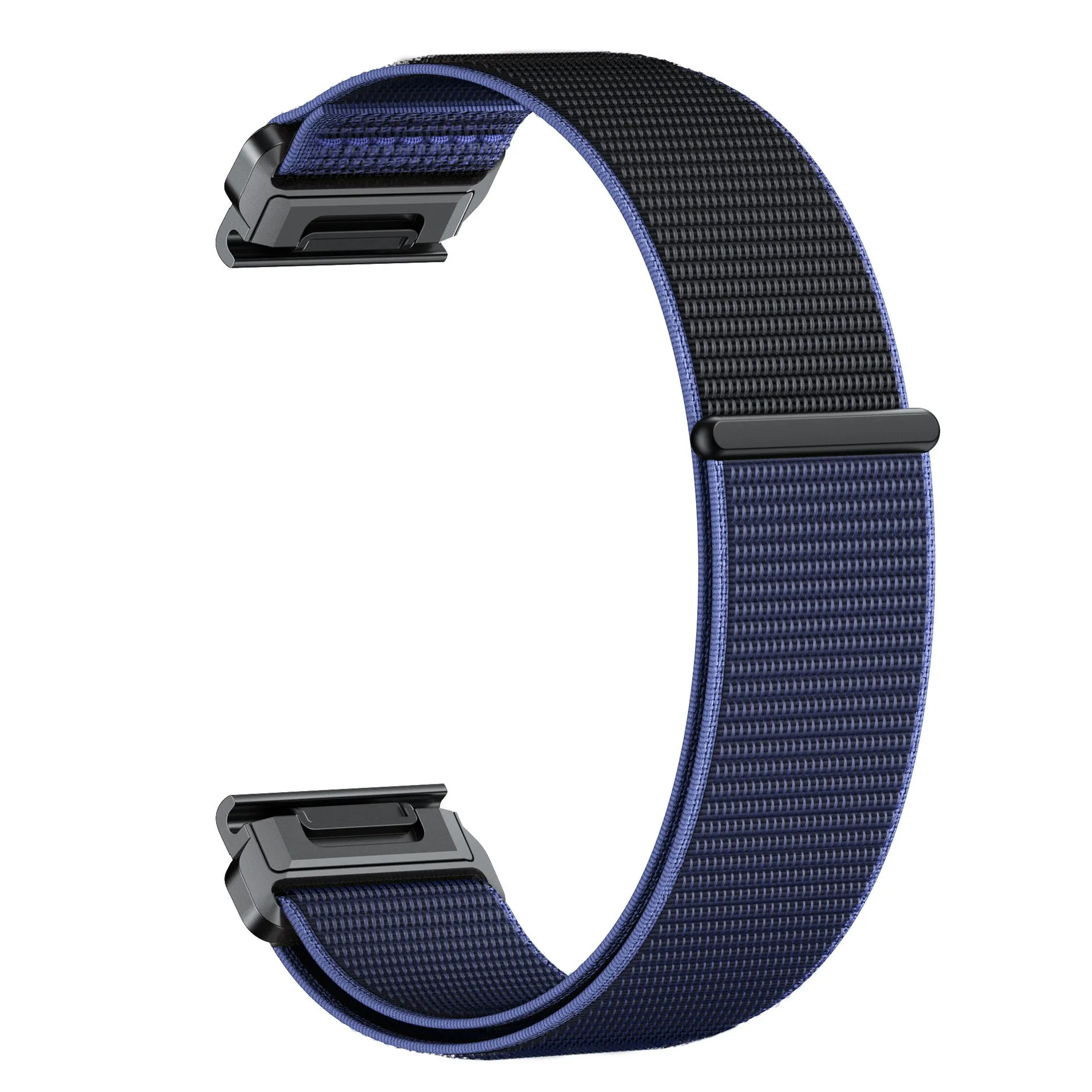 Nylon quick release woven watch strap in 22mm size for Garmin Jiaming, army green colour