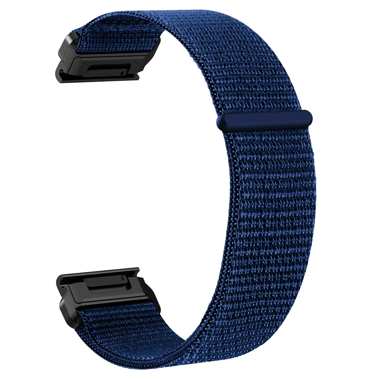 Nylon quick release woven watch strap in 22mm size for Garmin Jiaming, army green colour