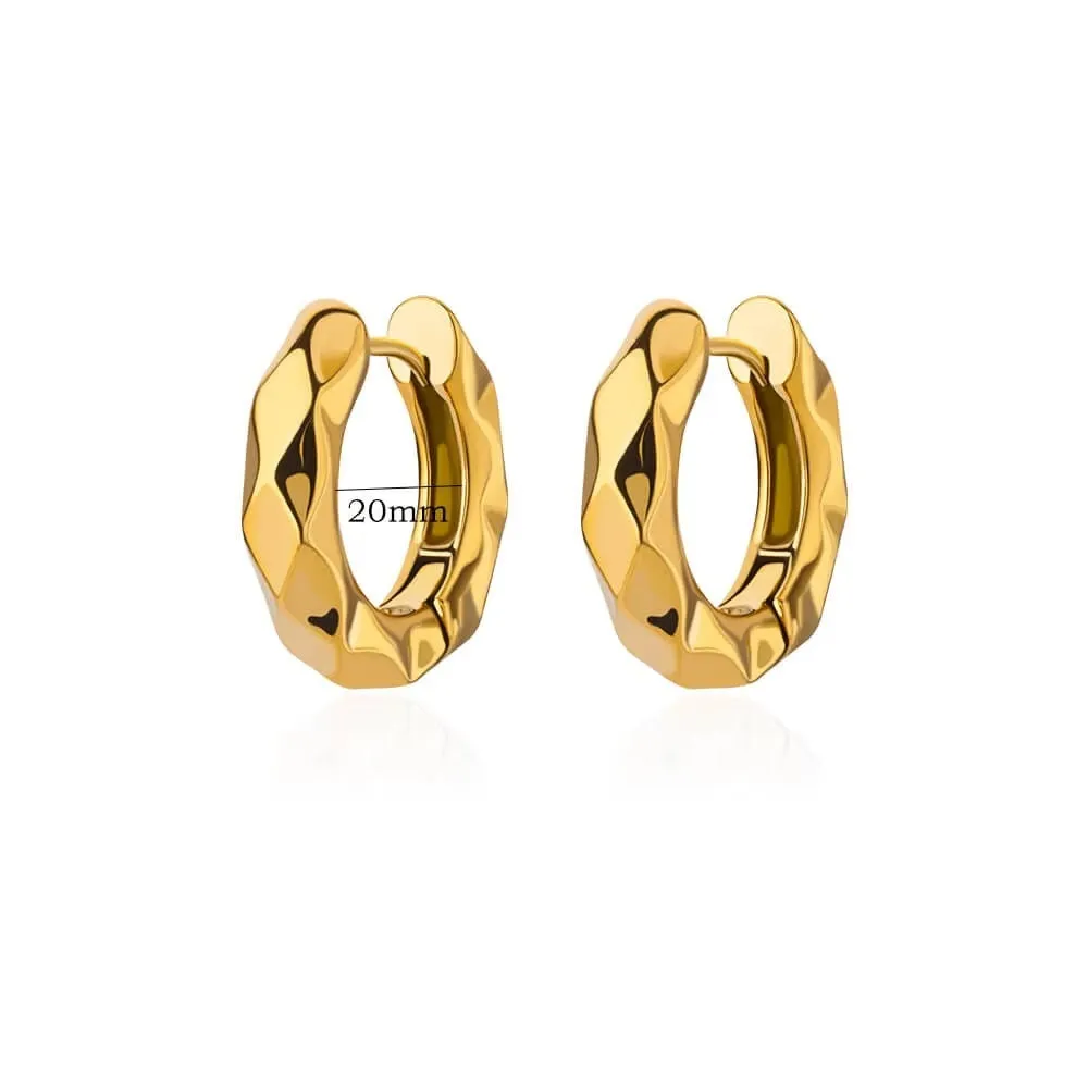 Women's geometric butterfly earrings in copper with heart and star details