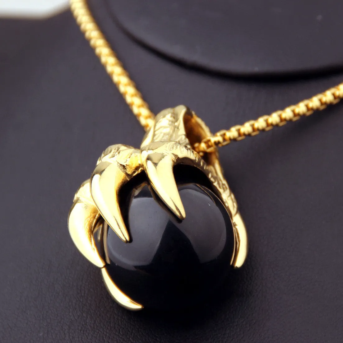 Stainless steel men's pendant with zodiac animal motif, 65g weight, steel colour finish, no chain