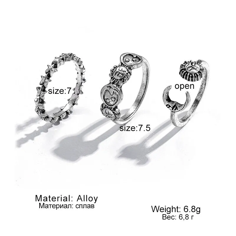 Gold and silver alloy electroplated butterfly ring set 2-piece adjustable open rings for couples