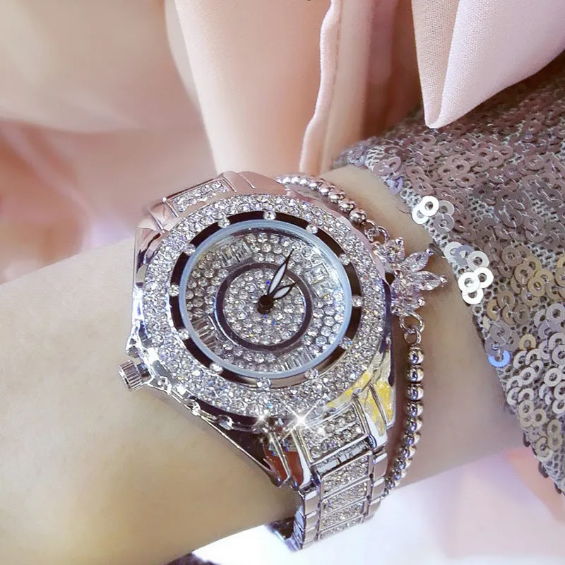 Ladies casual fashion quartz watch with 32mm dial and 24-hour indication