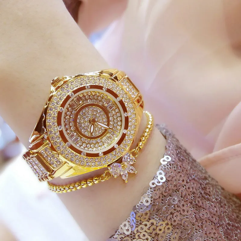 Ladies casual fashion quartz watch with 32mm dial and 24-hour indication
