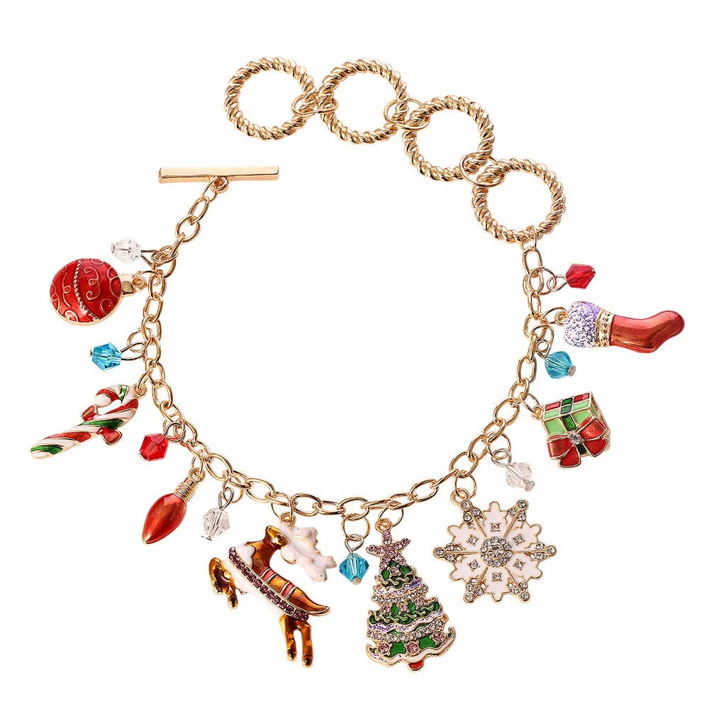 Halloween alloy bracelet with electroplating, chain length 200 mm, Style A and Style B options