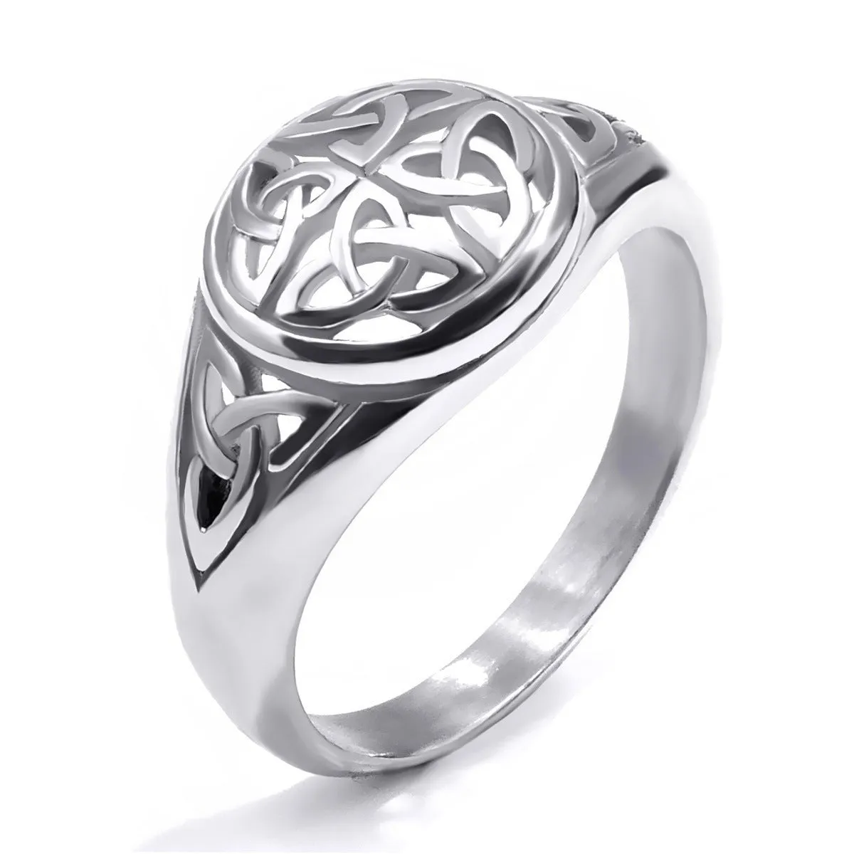 Silver alloy geometric unisex ring electroplated finish sizes 5 to 14 non-inlaid