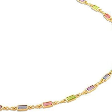 Ladies geometric crystal necklace with adjustable alloy chain 41-50cm cold wind style