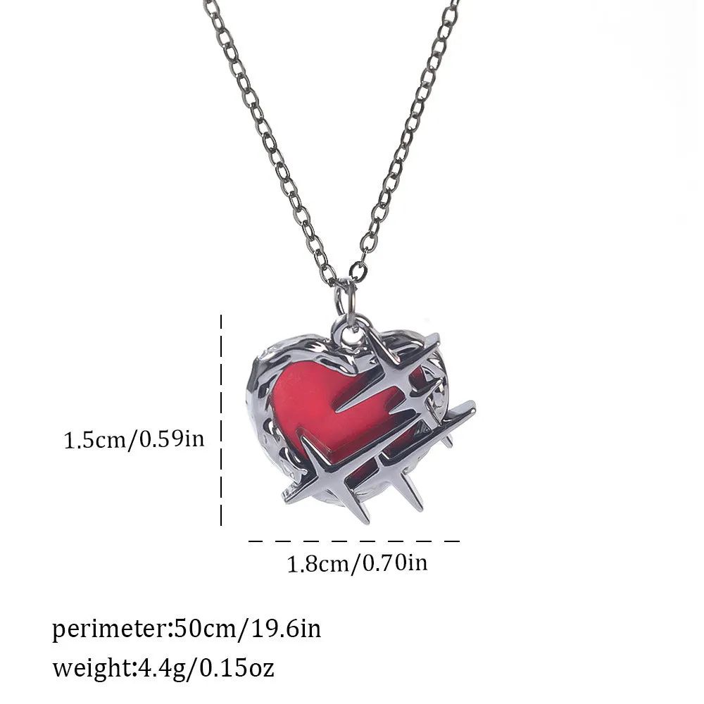 Gothic zinc alloy necklace with electroplated bat and spider pendant designs for Halloween.