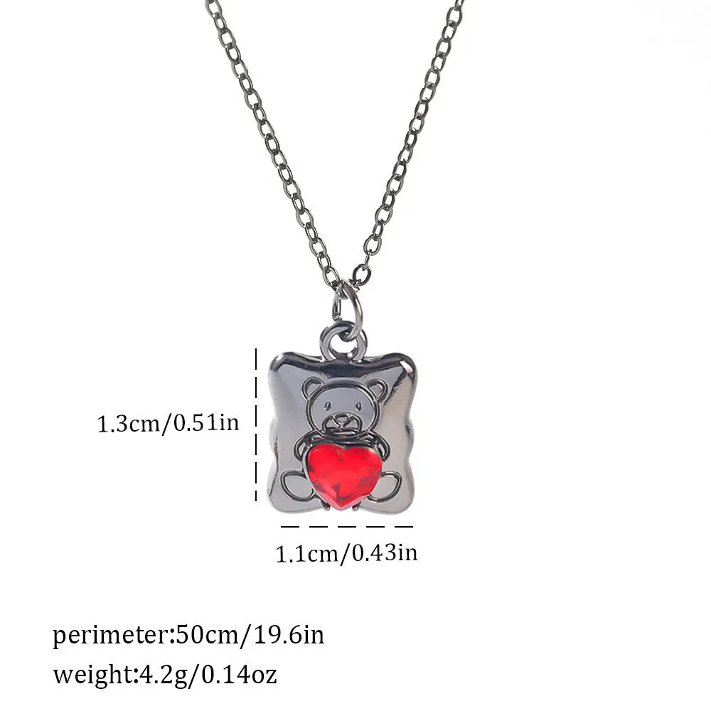 Gothic zinc alloy necklace with electroplated bat and spider pendant designs for Halloween.