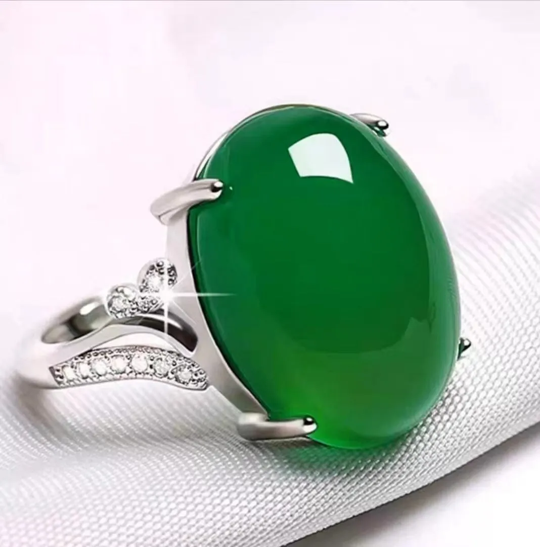 Women's adjustable natural sapphire ring in ethnic geometric style with alloy construction
