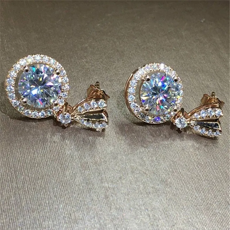 Bohemian dangle earrings for women round copper zircon electroplate one size fits all picture colour
