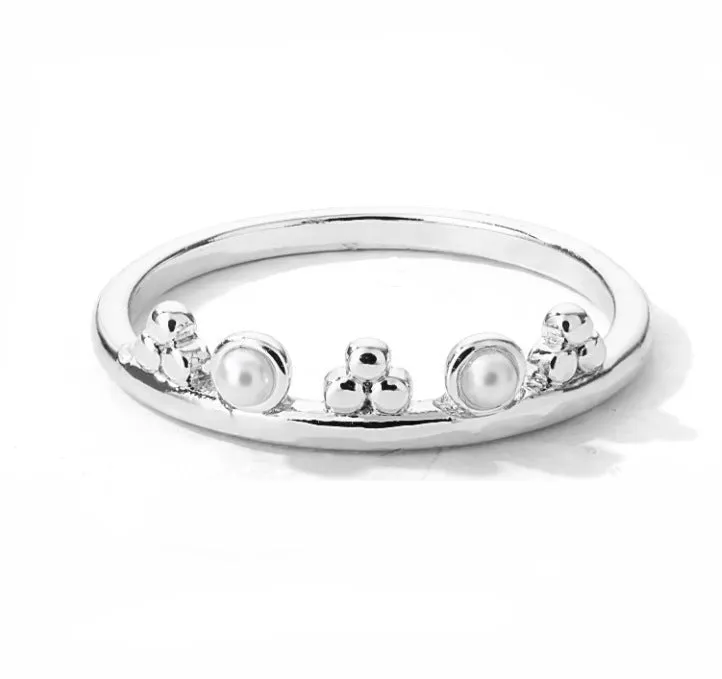 Stainless steel ring with gold electroplated lotus and moon-sun plant design, 9mm face width