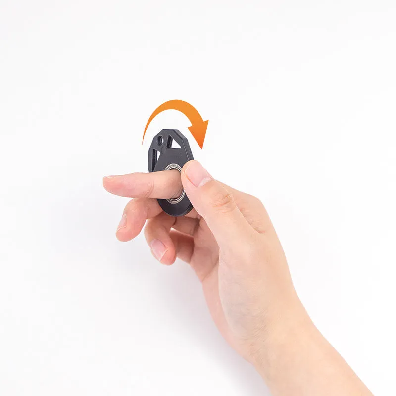 Luminous fidget spinner keychain with bottle opener, 5cm plastic and zinc alloy construction, white and blue options
