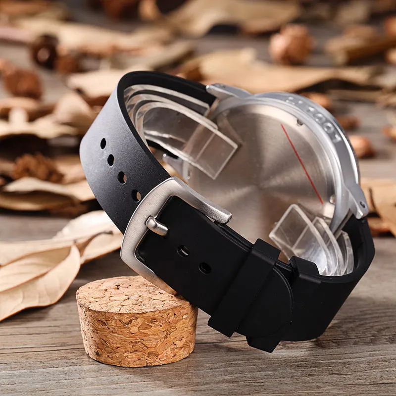 Men's 5-needled automatic mechanical watch with round alloy case and mineral glass mirror, 37mm dial diameter
