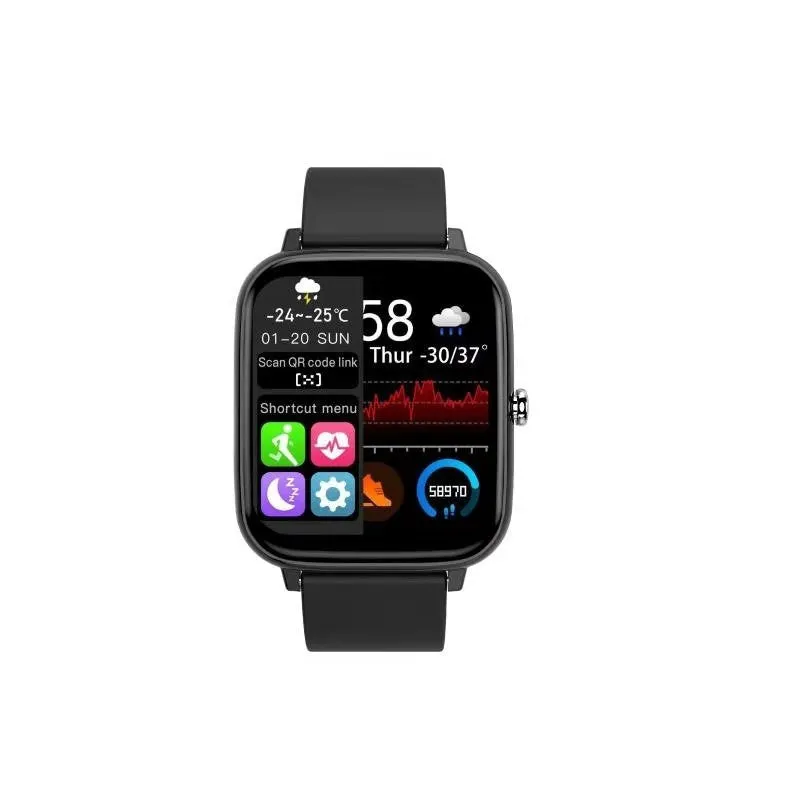 Smartwatch with Bluetooth calling and full touch screen in pink colour on wrist