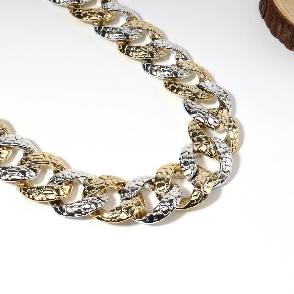 Acrylic body chain with electroplated colour mixture, adjustable 70-100cm for women summer use