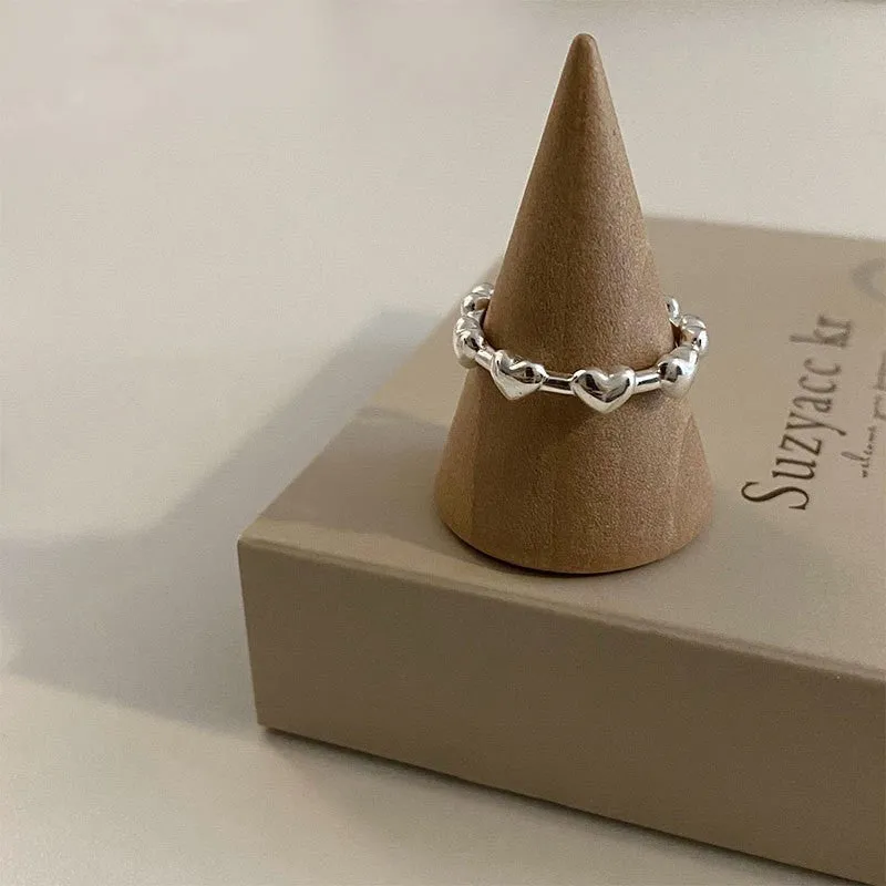 Copper drop open ring with simple no-pigment style, electroplated finish, multiple colour options available