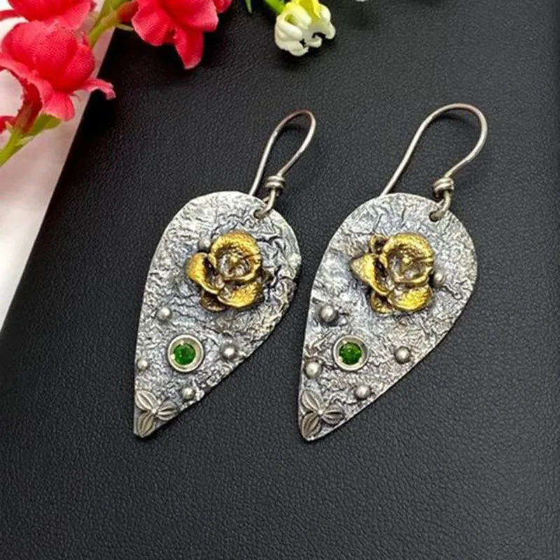 Coloured glaze electroplated metal earrings for women, silver colour, one pair shown on white background