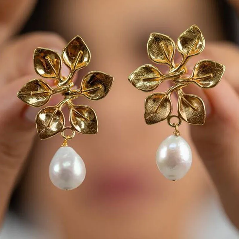 Coloured glaze electroplated metal earrings for women, silver colour, one pair shown on white background