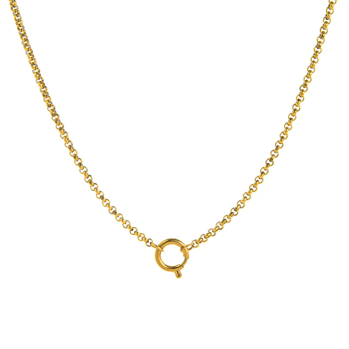 Titanium steel open end ring necklace with geometric cross and hexagonal star pendant, simple unisex design