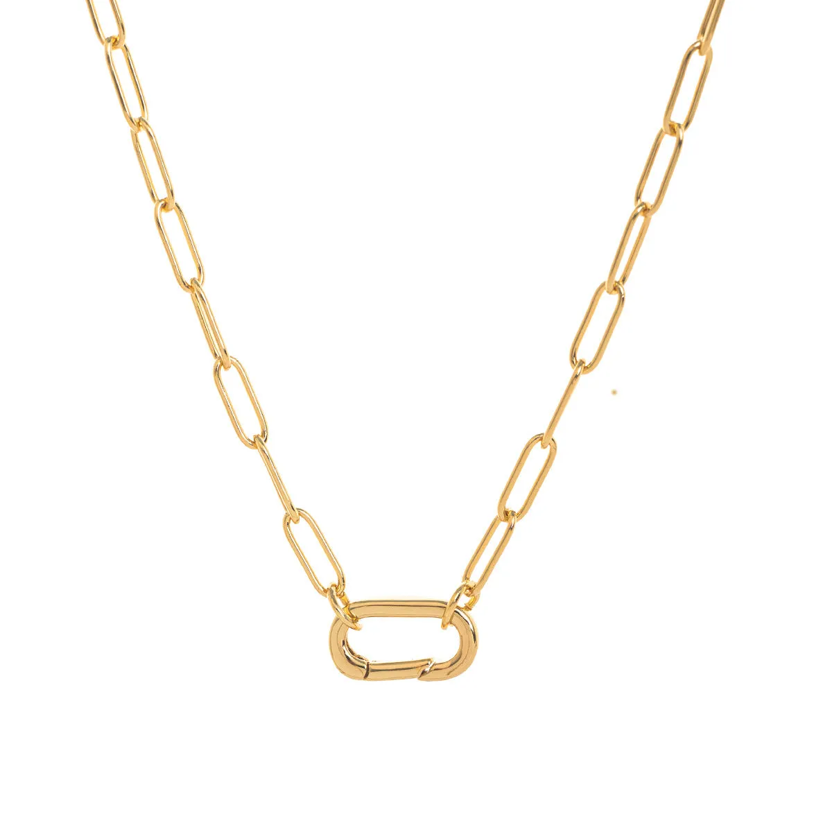 Titanium steel open end ring necklace with geometric cross and hexagonal star pendant, simple unisex design