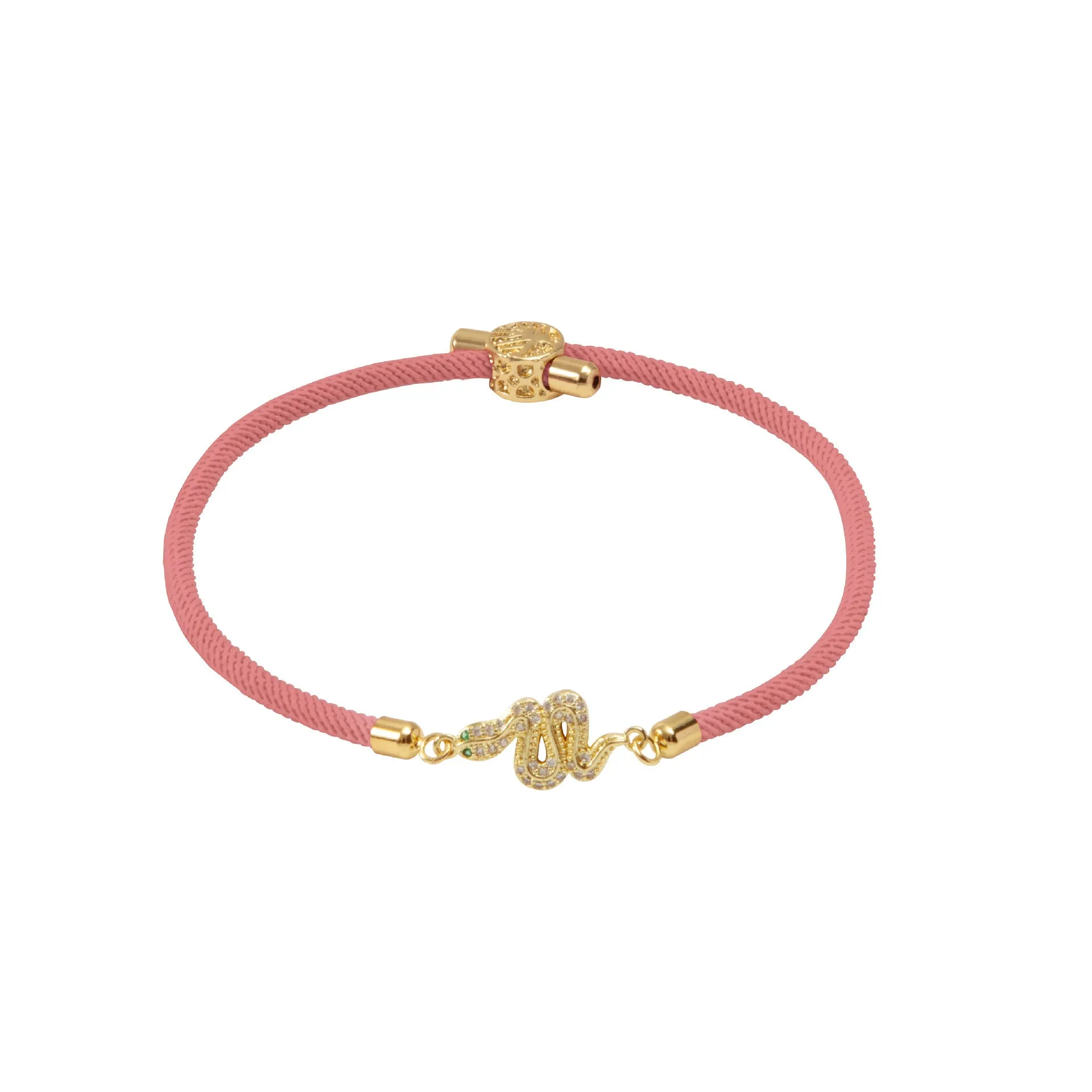DIY woven watch band copper micro-inlaid snake rope bracelet in seven colours