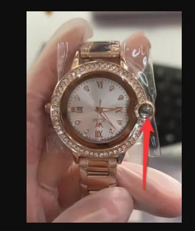 Explosions ladies watch rose gold stainless steel round dial 33mm quartz movement butterfly clasp