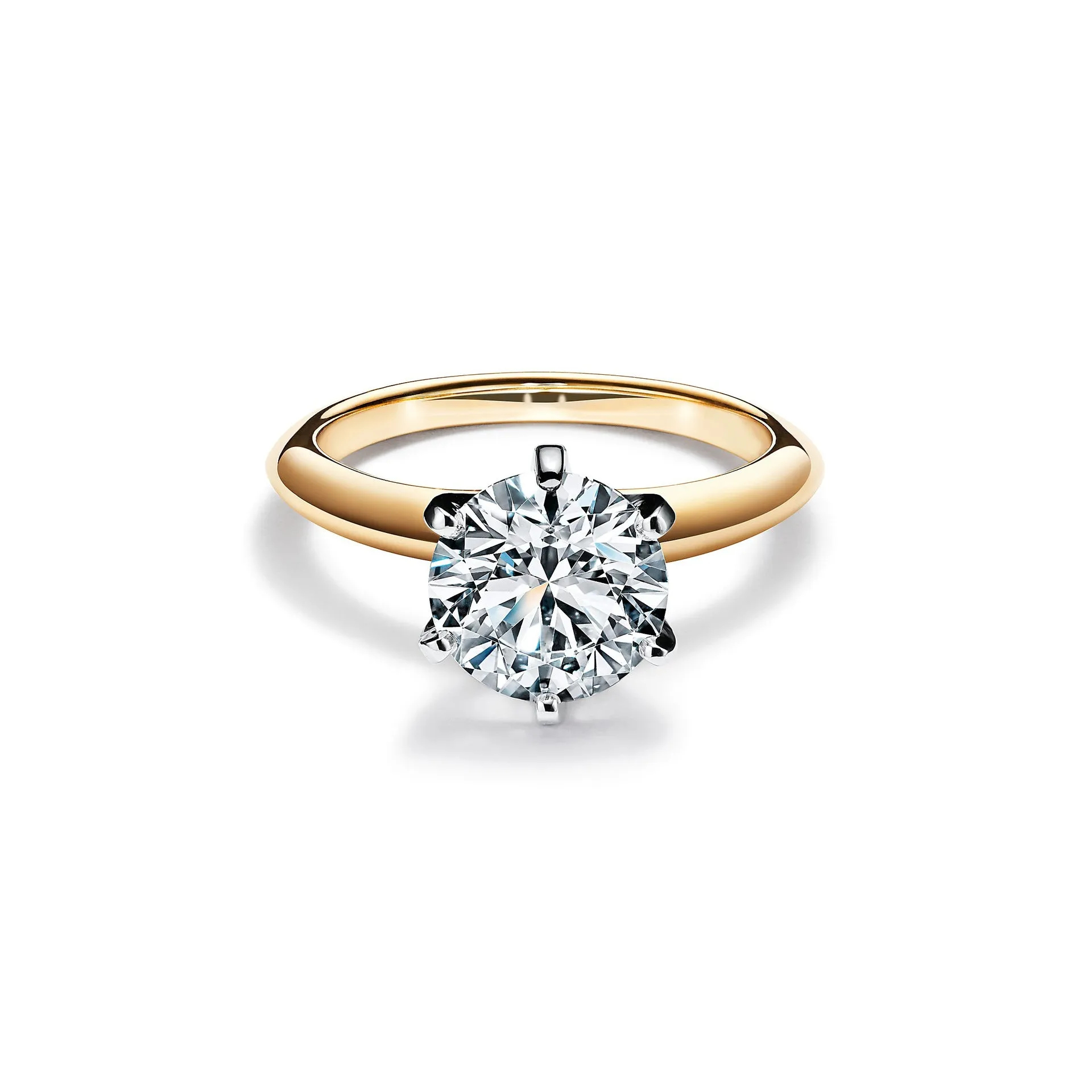 Women's silver electroplated ring in 2 carat gold finish, band style, size 7