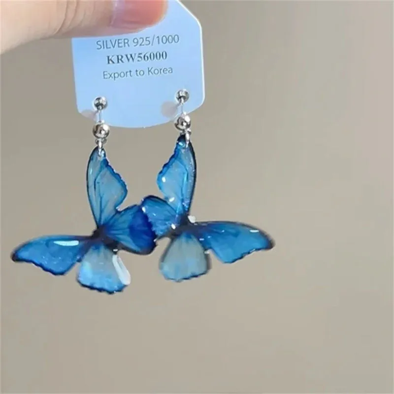 Exaggerated geometric ellipse electroplated mixed material earrings in seaside vacation style, unisex