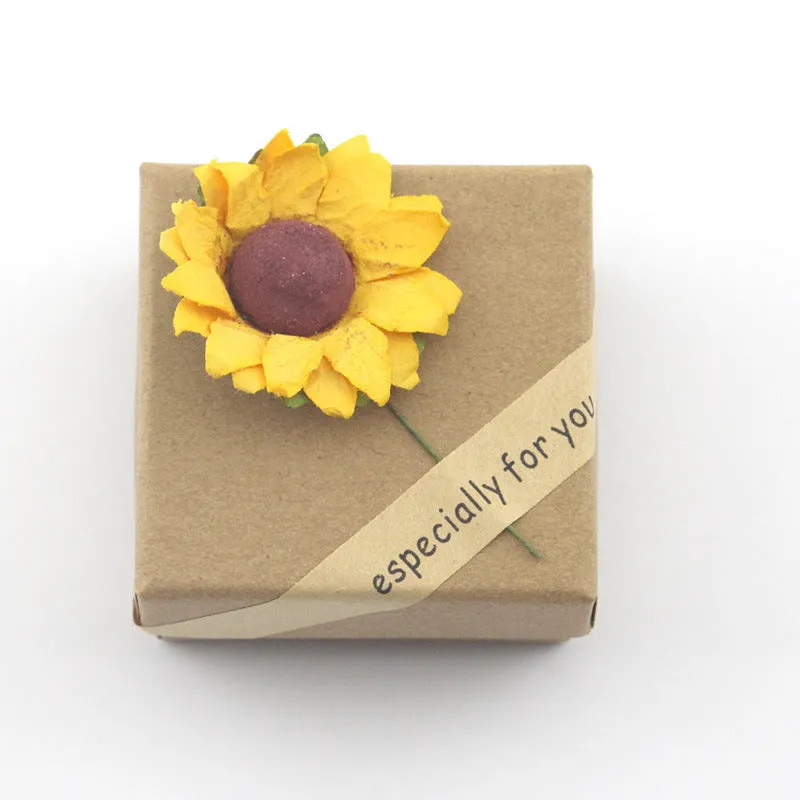 Sunflower double lettering necklace in ancient gold finish with 25mm square pendant on 45cm chain