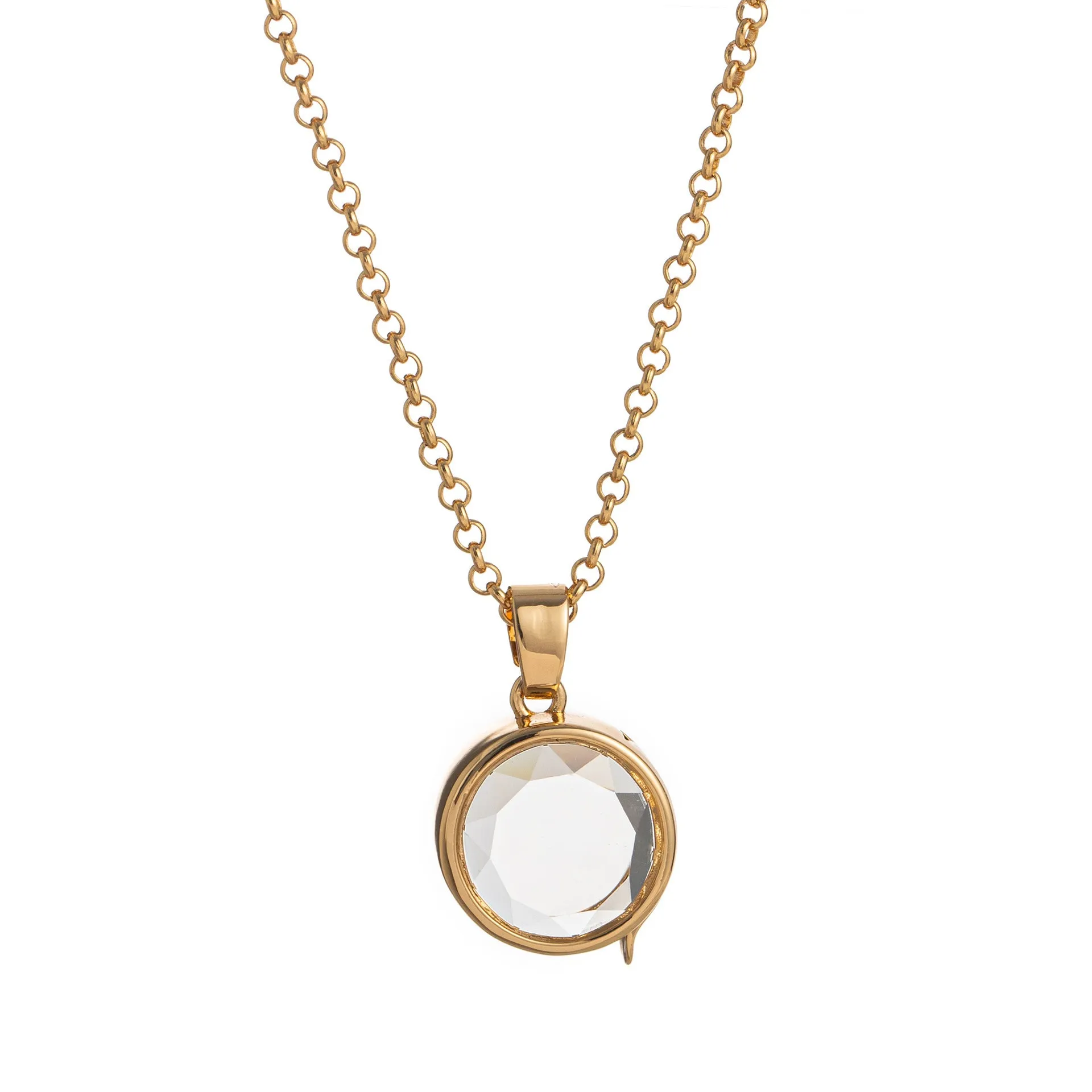 European American retro personalised photo box pendant with hollow transparent design on O-ring chain