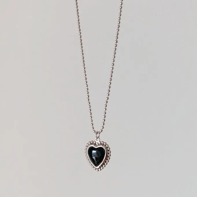 Alloy heart shape clavicle chain necklace for women white K electroplated finish adjustable 41cm to 50cm
