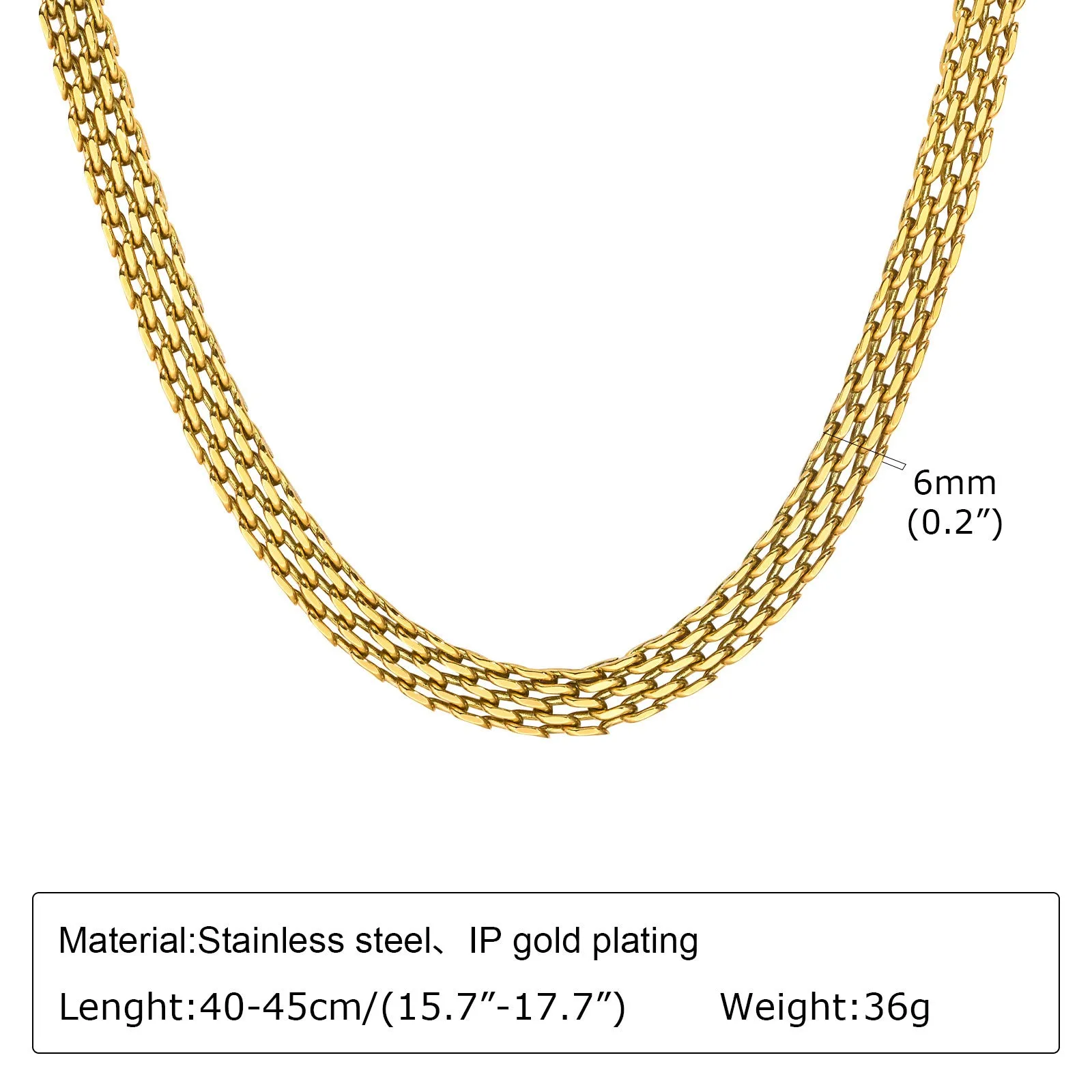 Stainless steel geometric twist necklace on snake bones chain, available in multiple colours