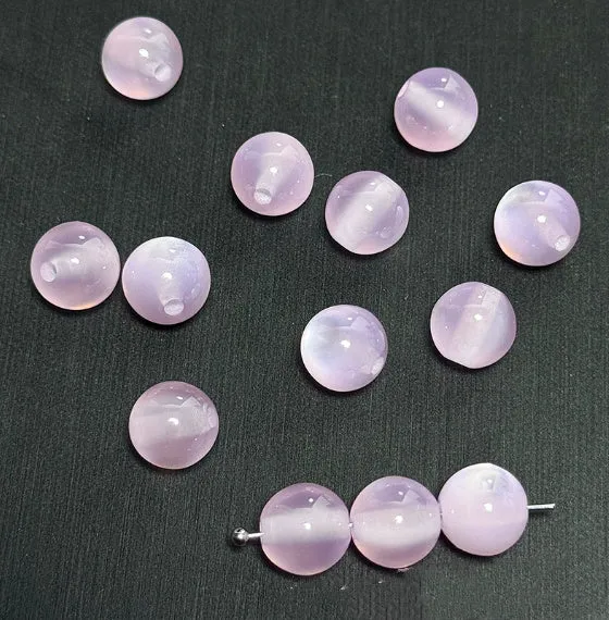10mm resin cat eye round loose beads in assorted colours for jewellery making