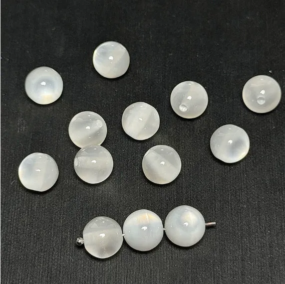 10mm resin cat eye round loose beads in assorted colours for jewellery making