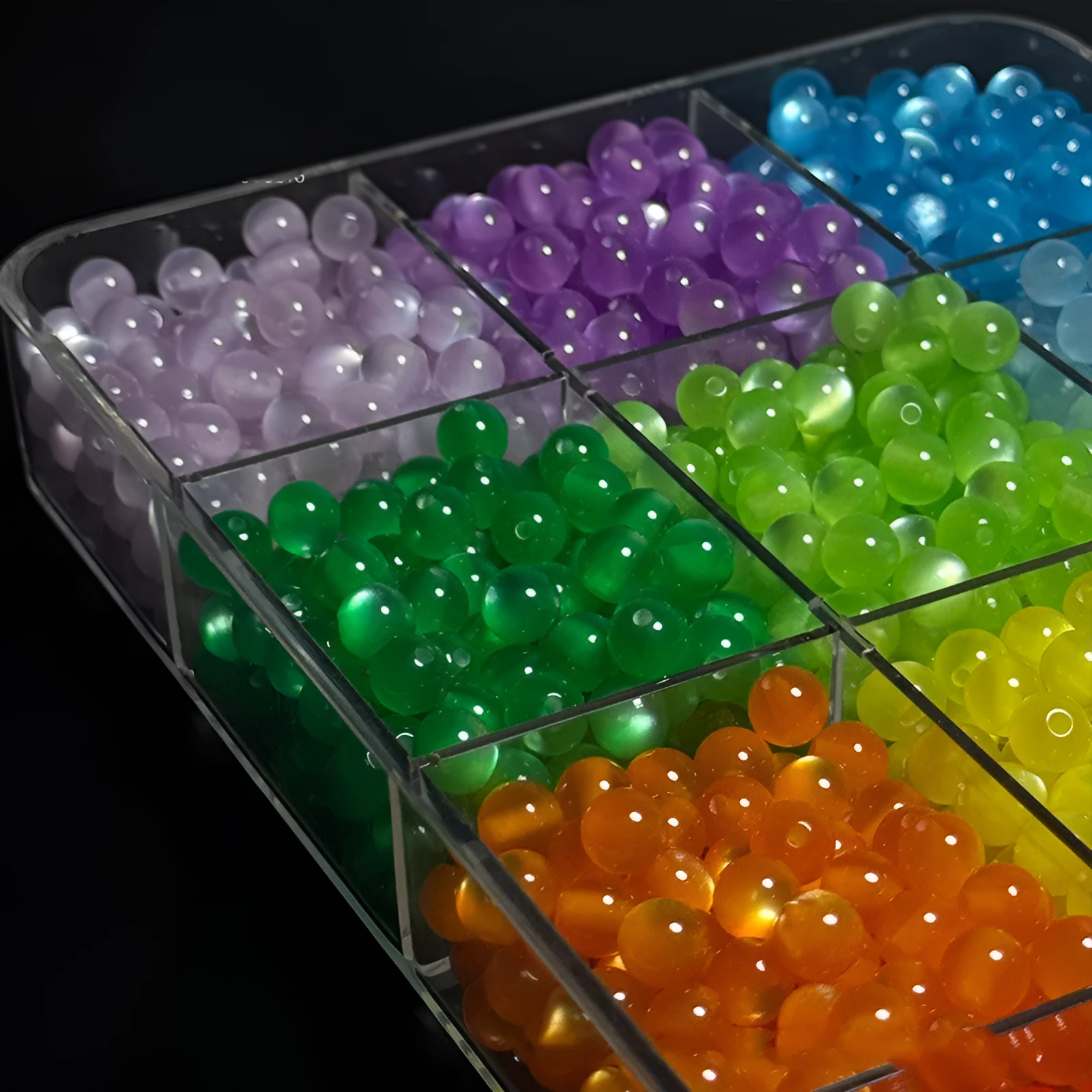 10mm resin cat eye round loose beads in assorted colours for jewellery making