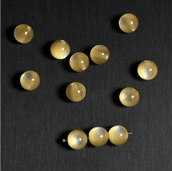 10mm resin cat eye round loose beads in assorted colours for jewellery making