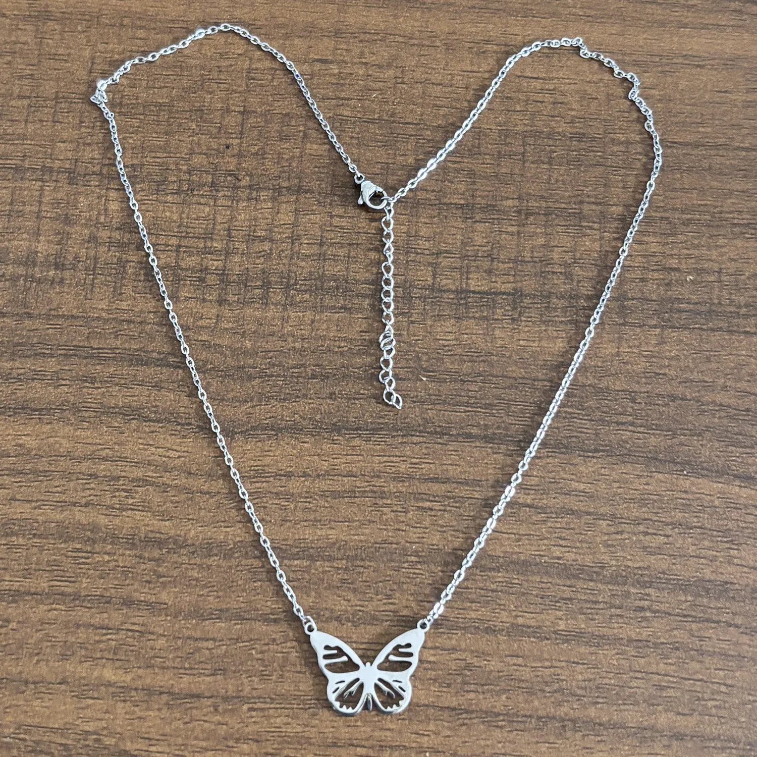 Hollow turtle pendant stainless steel necklace with gold plating and cross-chain style, adjustable 21-50cm