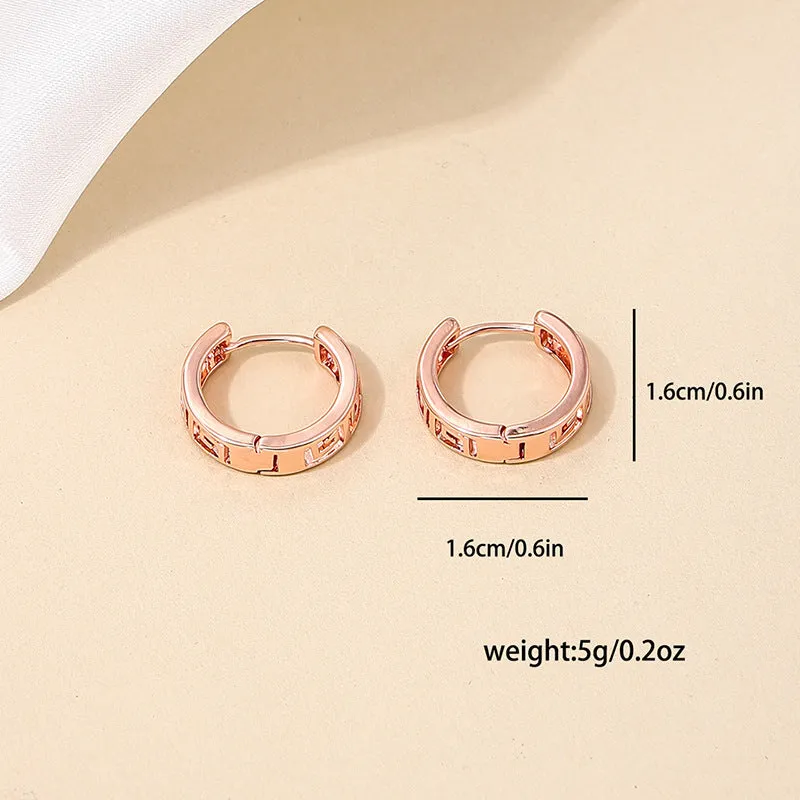 Copper earrings for women with bow and cherry shapes in gold, silver, and rose gold electroplated finishes