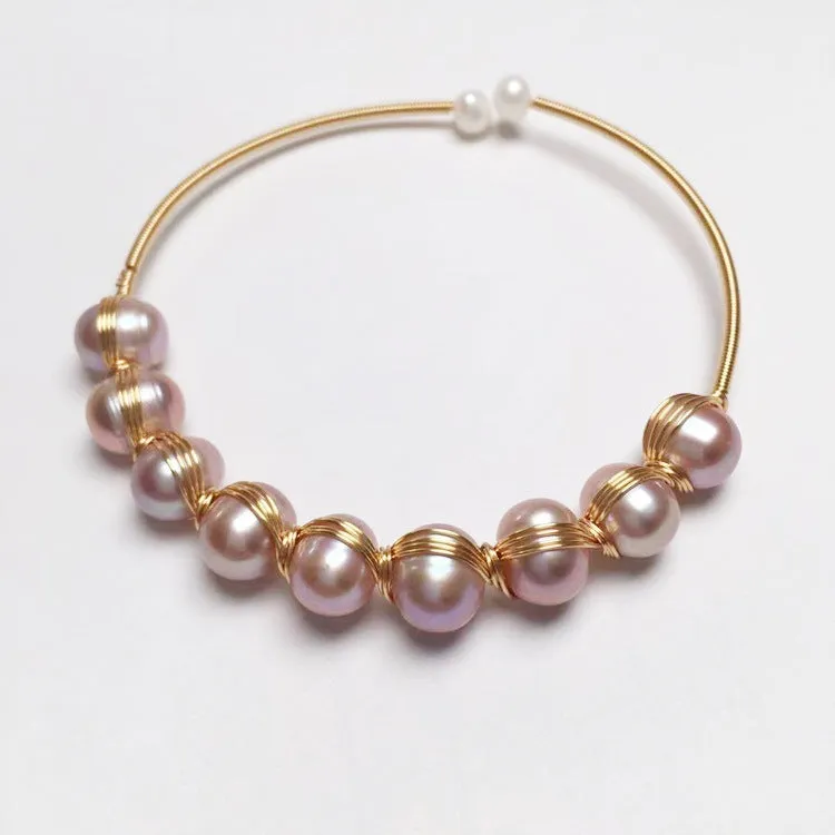 Women's fashion freshwater pearl bracelet unisex travel commemoration gift