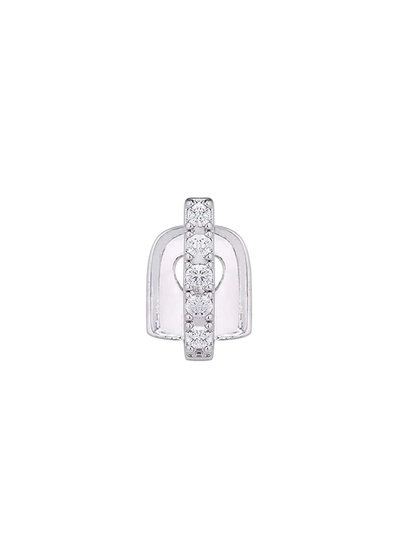 Hollow-out love double fight heart-shaped tooth socket in gold copper electroplating