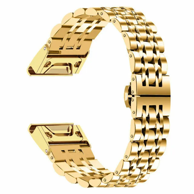 Metal stainless steel watch strap for Jiaming smart watch in silver, 22mm or 26mm size