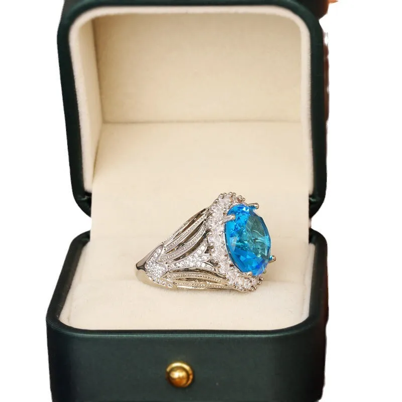 Italian court retro hollow women's ring in brass electrical degree white steel, sizes No 6 to No 10