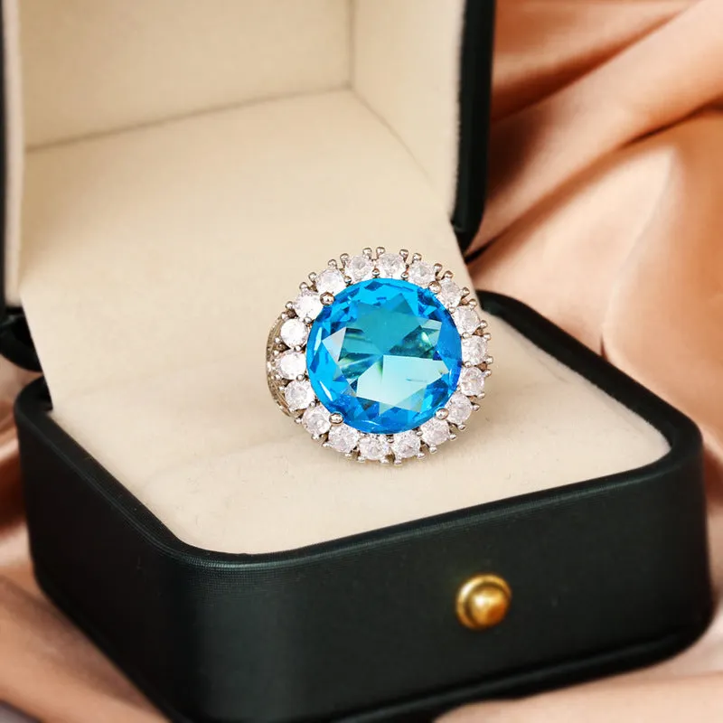 Italian court retro hollow women's ring in brass electrical degree white steel, sizes No 6 to No 10