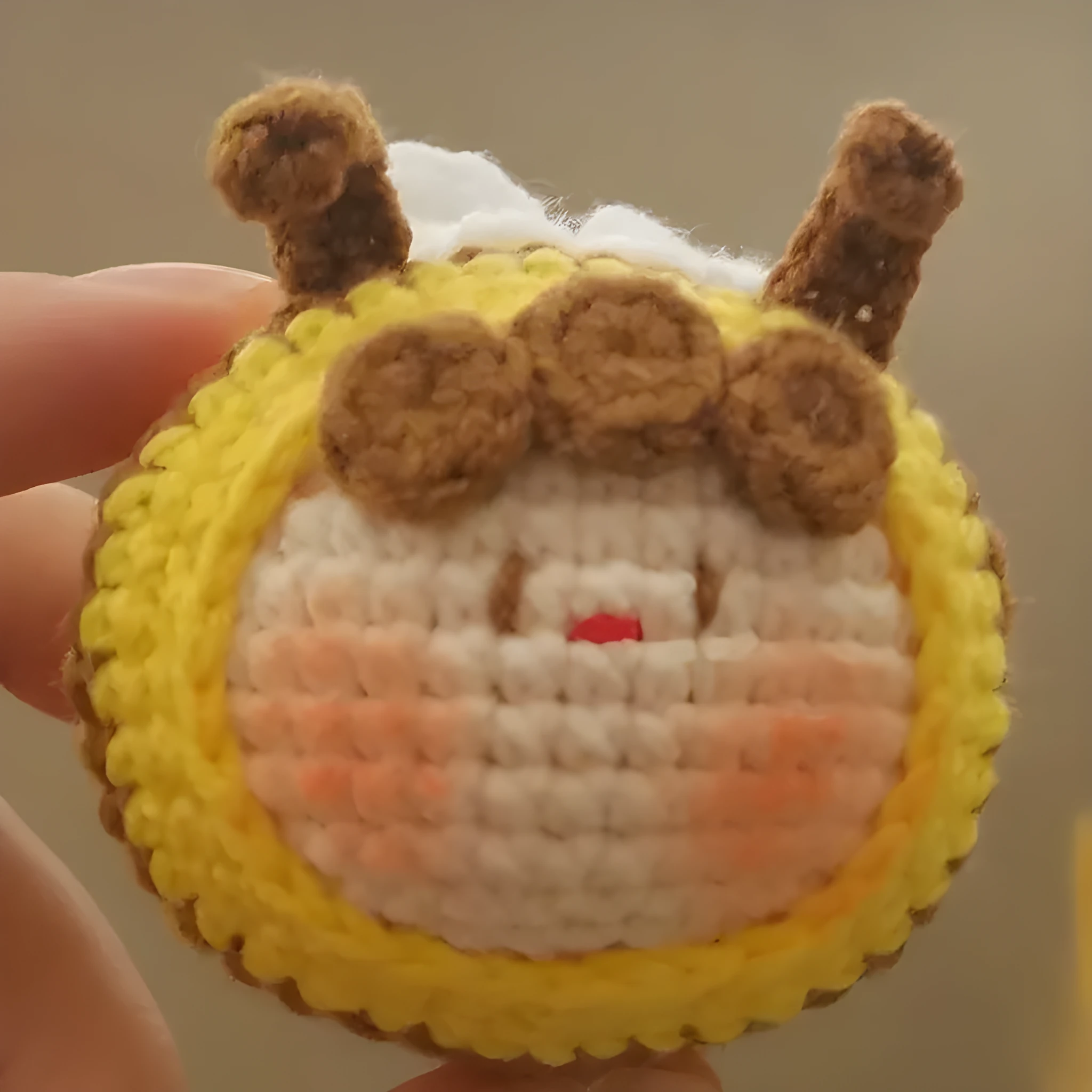 Handmade crocheted bee colony plush pendant for woolen dolls in Style 1 or Style 2