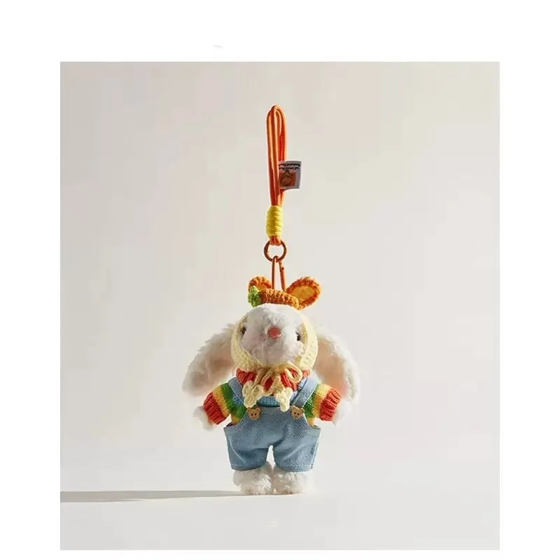 Plush key chain rabbit doll cartoon pendant soft plush material keyring